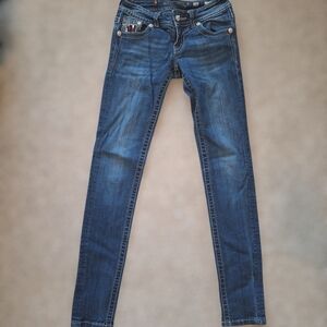 Miss Me Sequined Straight Leg Jeans